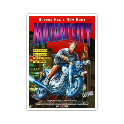 MUTANT CITY (WICKED CITY) 1992 Movie Poster - STICKER Vinyl Kiss-Cut Decal 6 Inch White - The Sticker Space