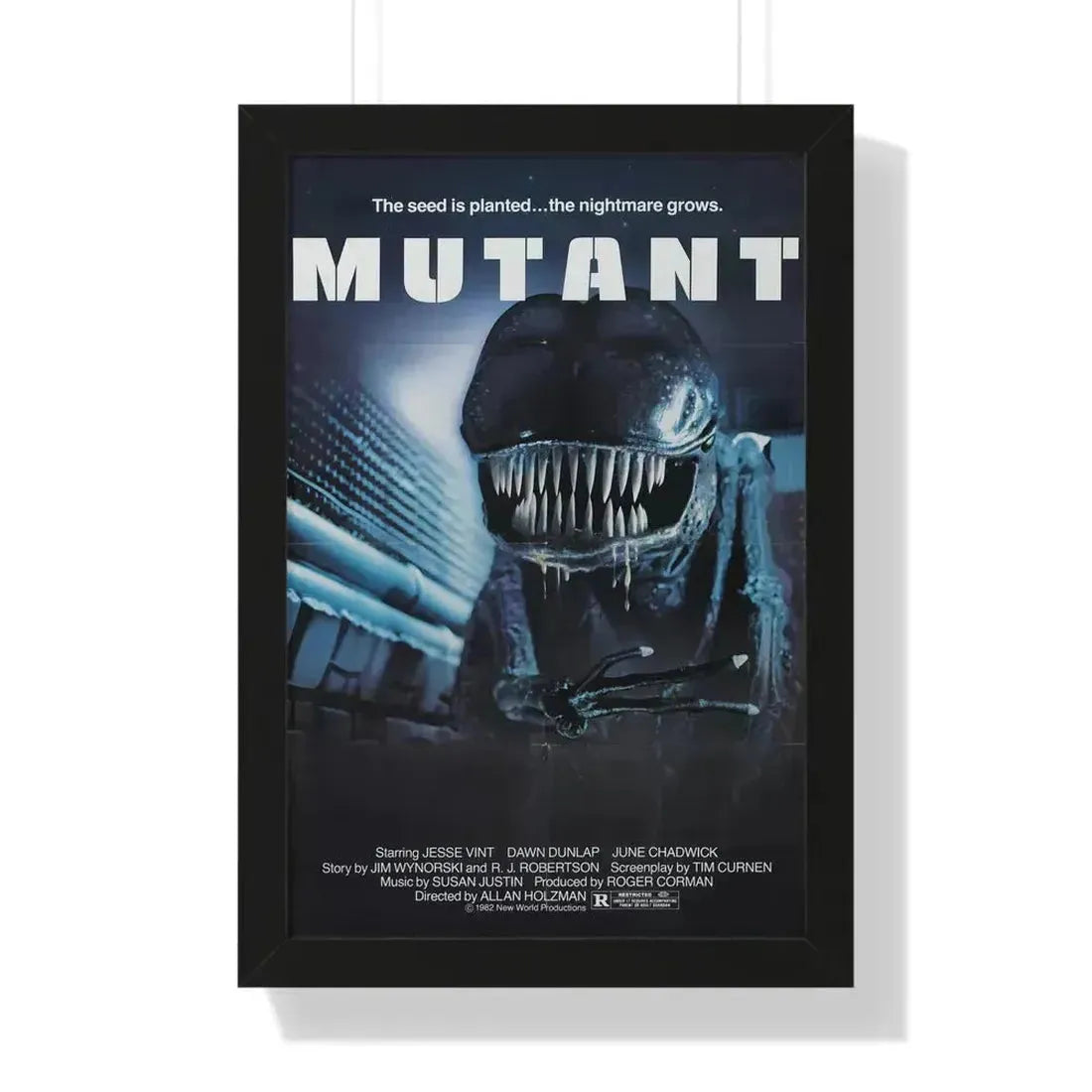 MUTANT (FORBIDDEN WORLD) 1982 - Framed Movie Poster 16″ x 24″ Black - The Sticker Space