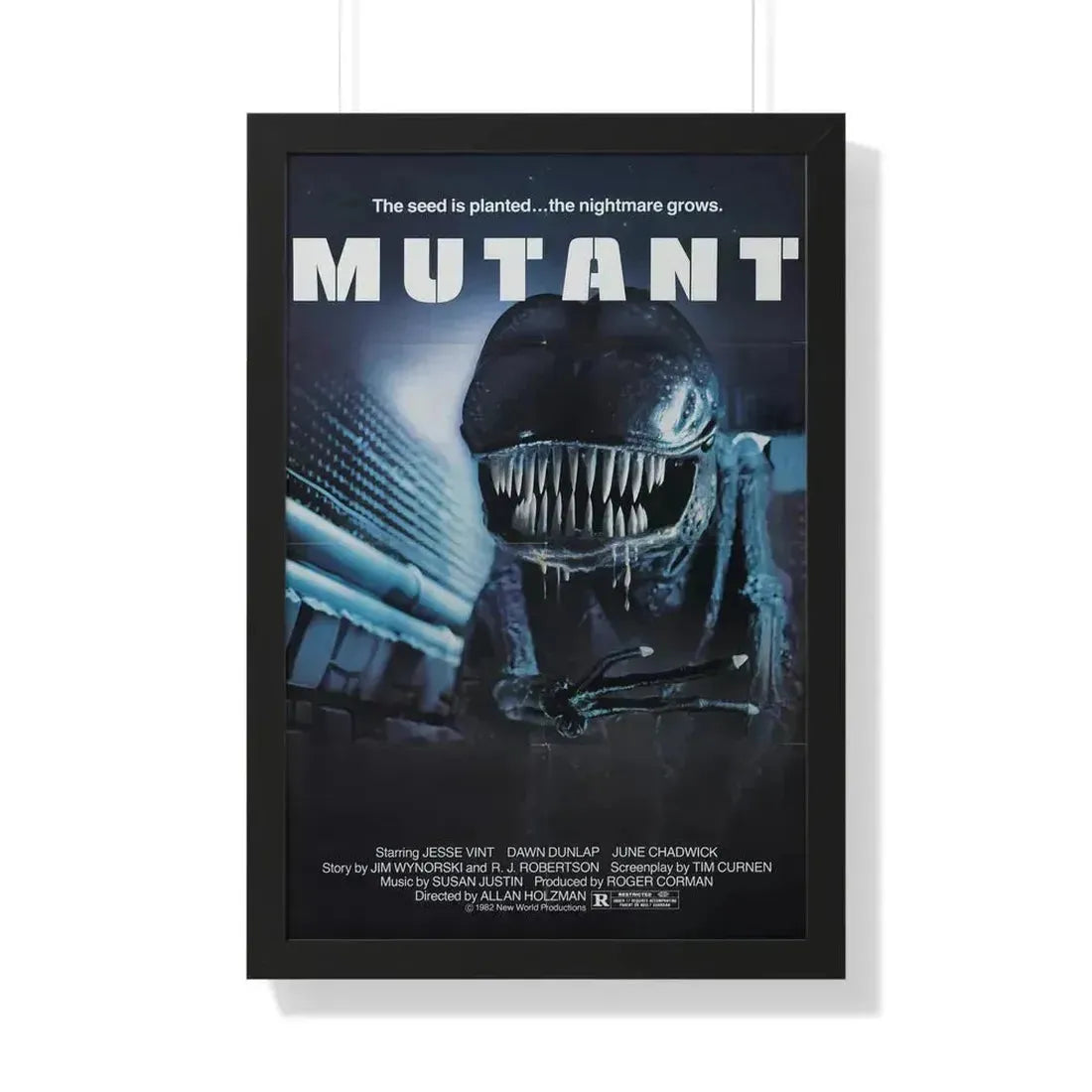 MUTANT (FORBIDDEN WORLD) 1982 - Framed Movie Poster 20" x 30" Black - The Sticker Space