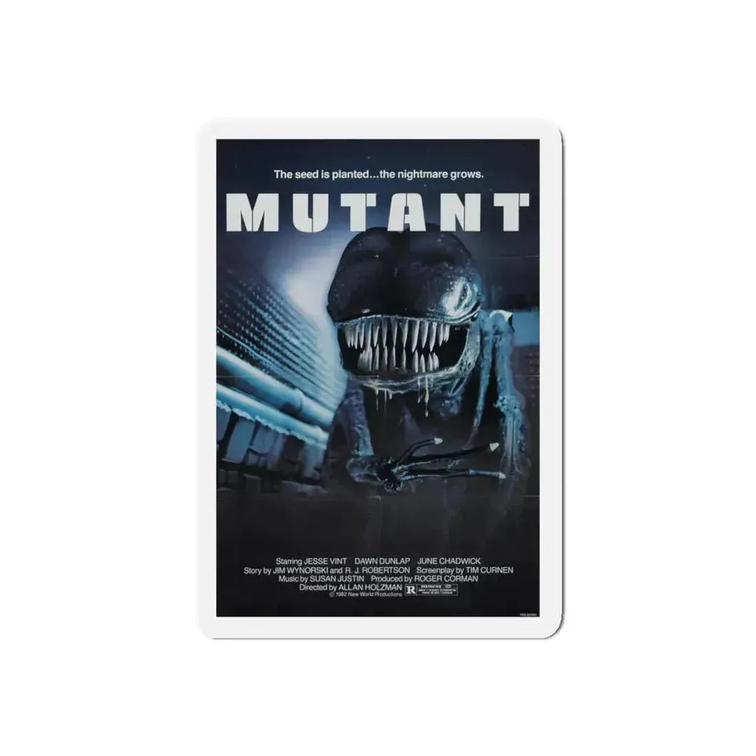 MUTANT (FORBIDDEN WORLD) 1982 Movie Poster - Refrigerator Magnet 4 Inch Die-Cut - The Sticker Space
