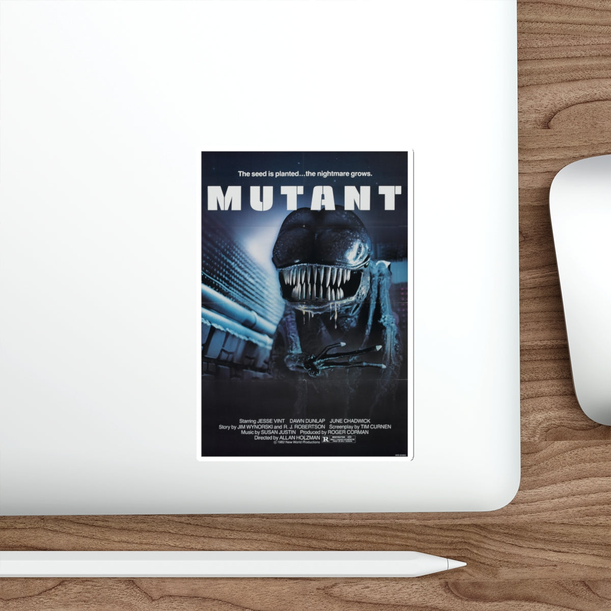 MUTANT (FORBIDDEN WORLD) 1982 Movie Poster STICKER Vinyl Die-Cut Decal-The Sticker Space