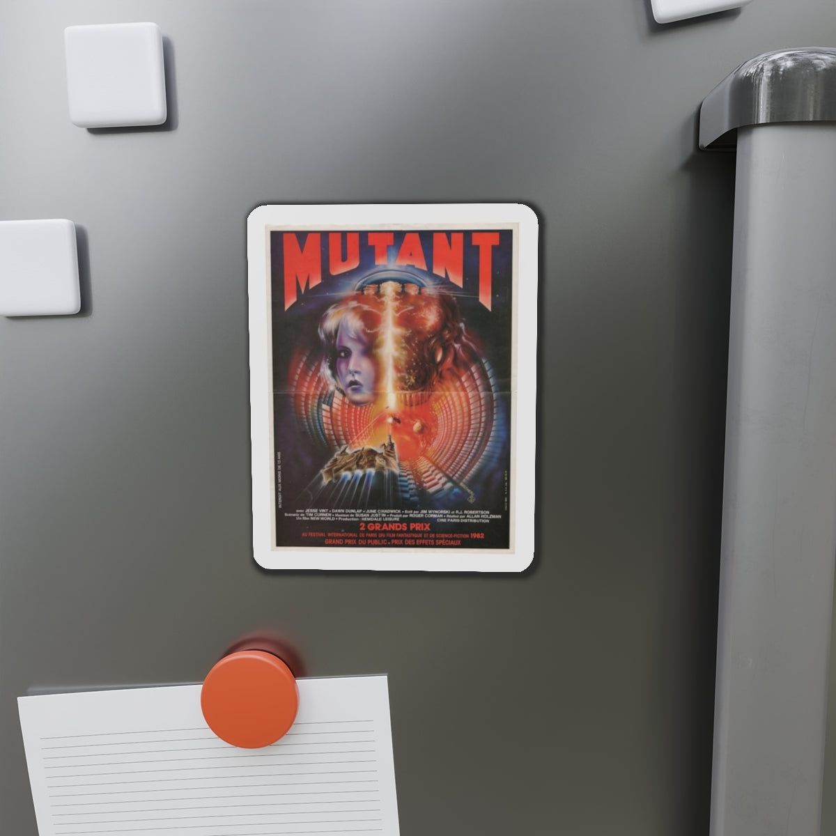 MUTANT (FORBIDDEN WORLD) FRENCH 1982 Movie Poster - Refrigerator Magnet-The Sticker Space