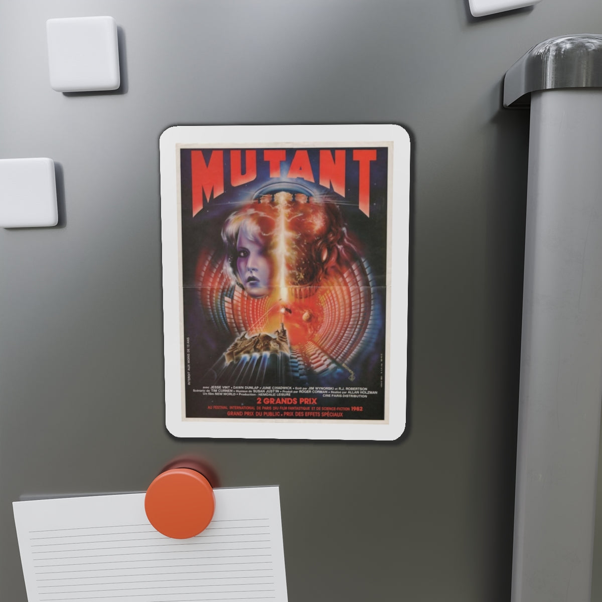 MUTANT (FORBIDDEN WORLD) FRENCH 1982 Movie Poster - Refrigerator Magnet-The Sticker Space