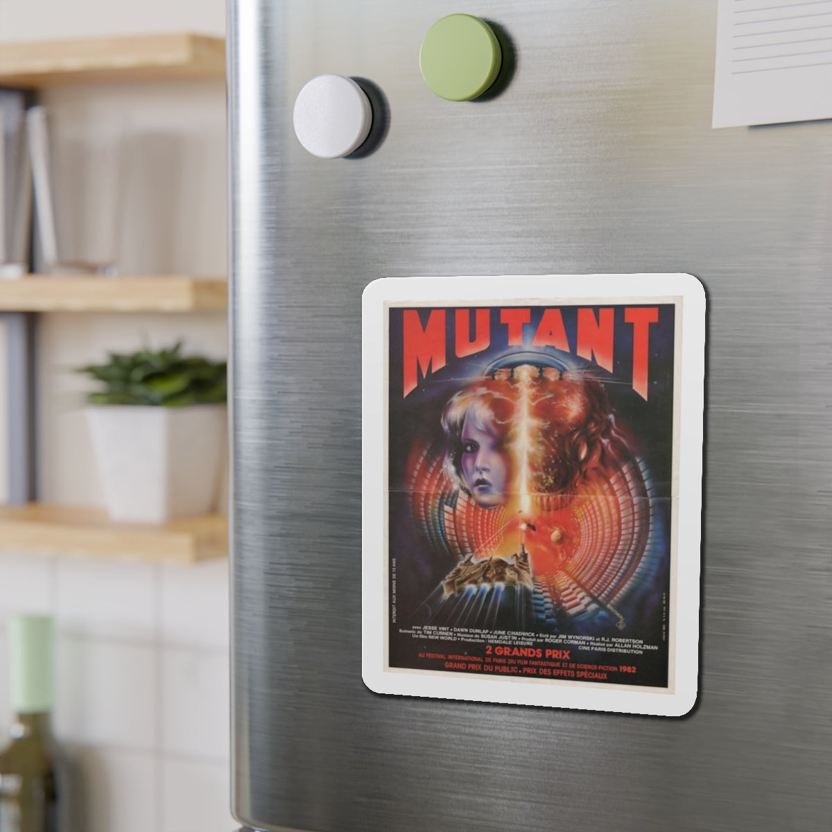 MUTANT (FORBIDDEN WORLD) FRENCH 1982 Movie Poster - Refrigerator Magnet-The Sticker Space