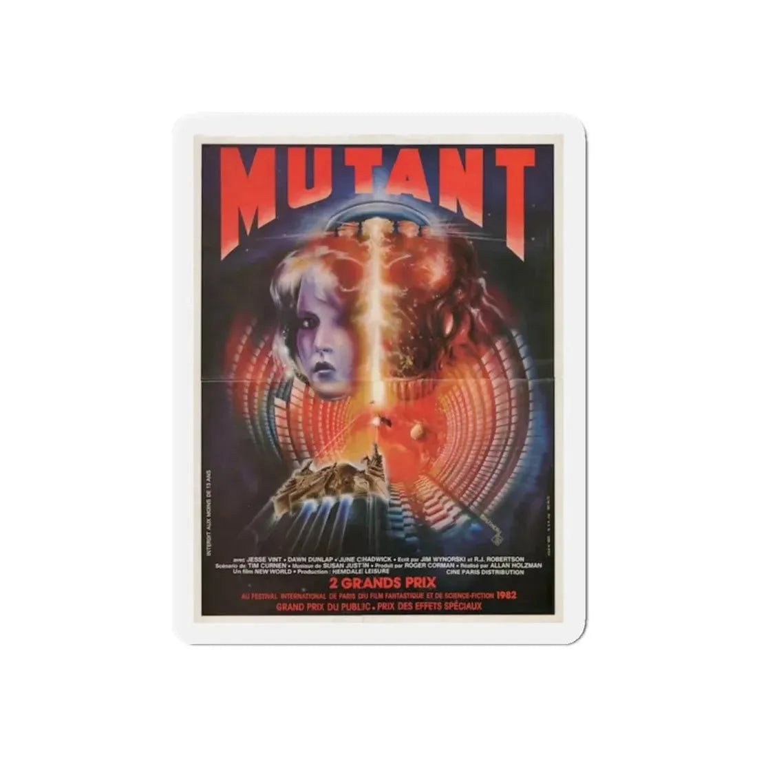 MUTANT (FORBIDDEN WORLD) FRENCH 1982 Movie Poster - Refrigerator Magnet - The Sticker Space