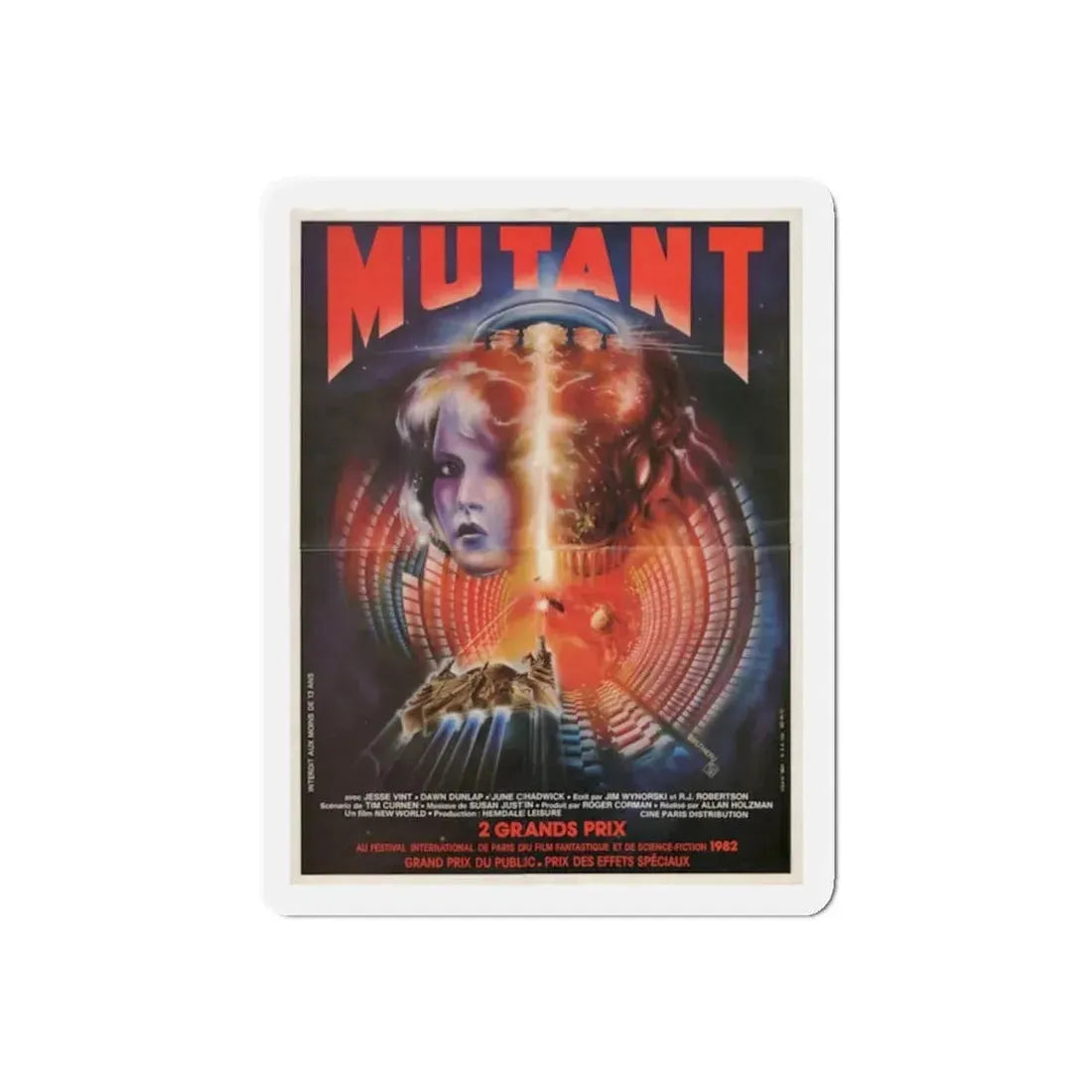 MUTANT (FORBIDDEN WORLD) FRENCH 1982 Movie Poster - Refrigerator Magnet - The Sticker Space