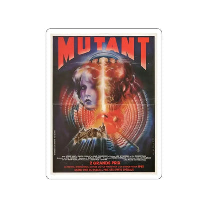 MUTANT (FORBIDDEN WORLD) FRENCH 1982 Movie Poster STICKER Vinyl Die-Cut Decal 2 Inch - The Sticker Space