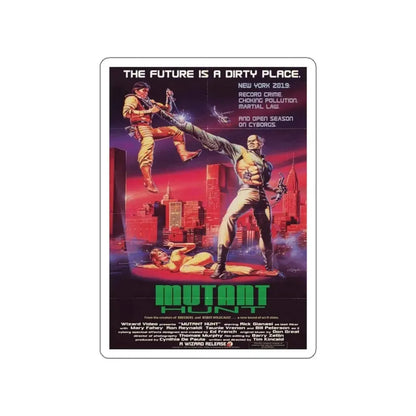 MUTANT HUNT 1987 Movie Poster STICKER Vinyl Die-Cut Decal 5 Inch - The Sticker Space