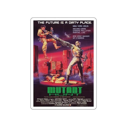 MUTANT HUNT 1987 Movie Poster STICKER Vinyl Die-Cut Decal - The Sticker Space