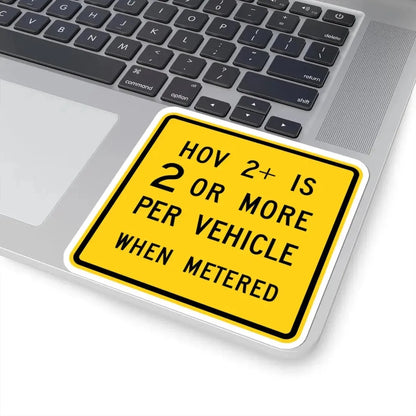 MUTCD-CA SW54C (California) (Road Sign) STICKER Vinyl Kiss-Cut Decal - The Sticker Space