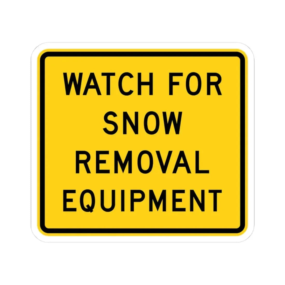 MUTCD-CA SW58 (California) (Road Sign) STICKER Vinyl Kiss-Cut Decal 3 Inch White - The Sticker Space