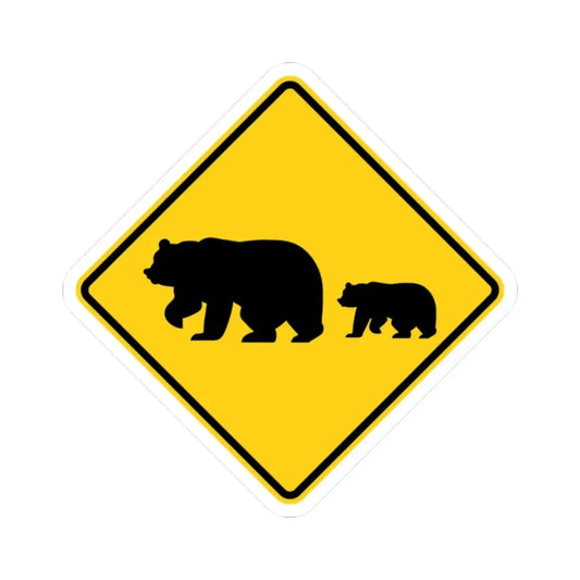 MUTCD-CA SW59 (California) (Road Sign) STICKER Vinyl Kiss-Cut Decal 2 Inch White - The Sticker Space