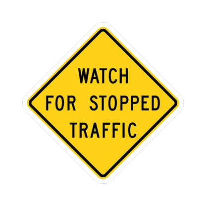 MUTCD-CA SW60 (California) (Road Sign) STICKER Vinyl Kiss-Cut Decal 2 Inch White - The Sticker Space