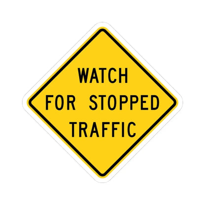 MUTCD-CA SW60 (California) (Road Sign) STICKER Vinyl Kiss-Cut Decal 3 Inch White - The Sticker Space