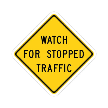 MUTCD-CA SW60 (California) (Road Sign) STICKER Vinyl Kiss-Cut Decal 4 Inch White - The Sticker Space