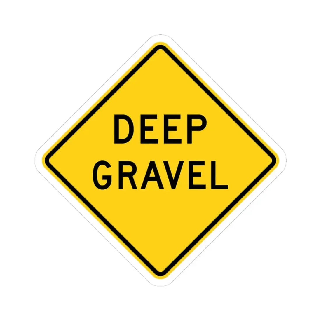 MUTCD-CA W30B (California) (Road Sign) STICKER Vinyl Kiss-Cut Decal 3 Inch White - The Sticker Space