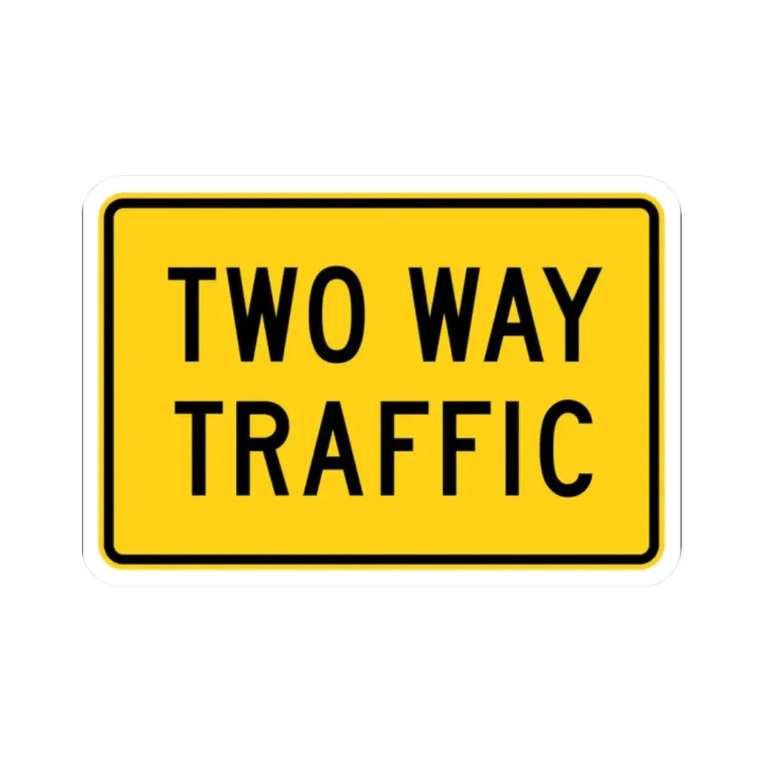 MUTCD-CA W44A (California) (Road Sign) STICKER Vinyl Kiss-Cut Decal 2 Inch White - The Sticker Space