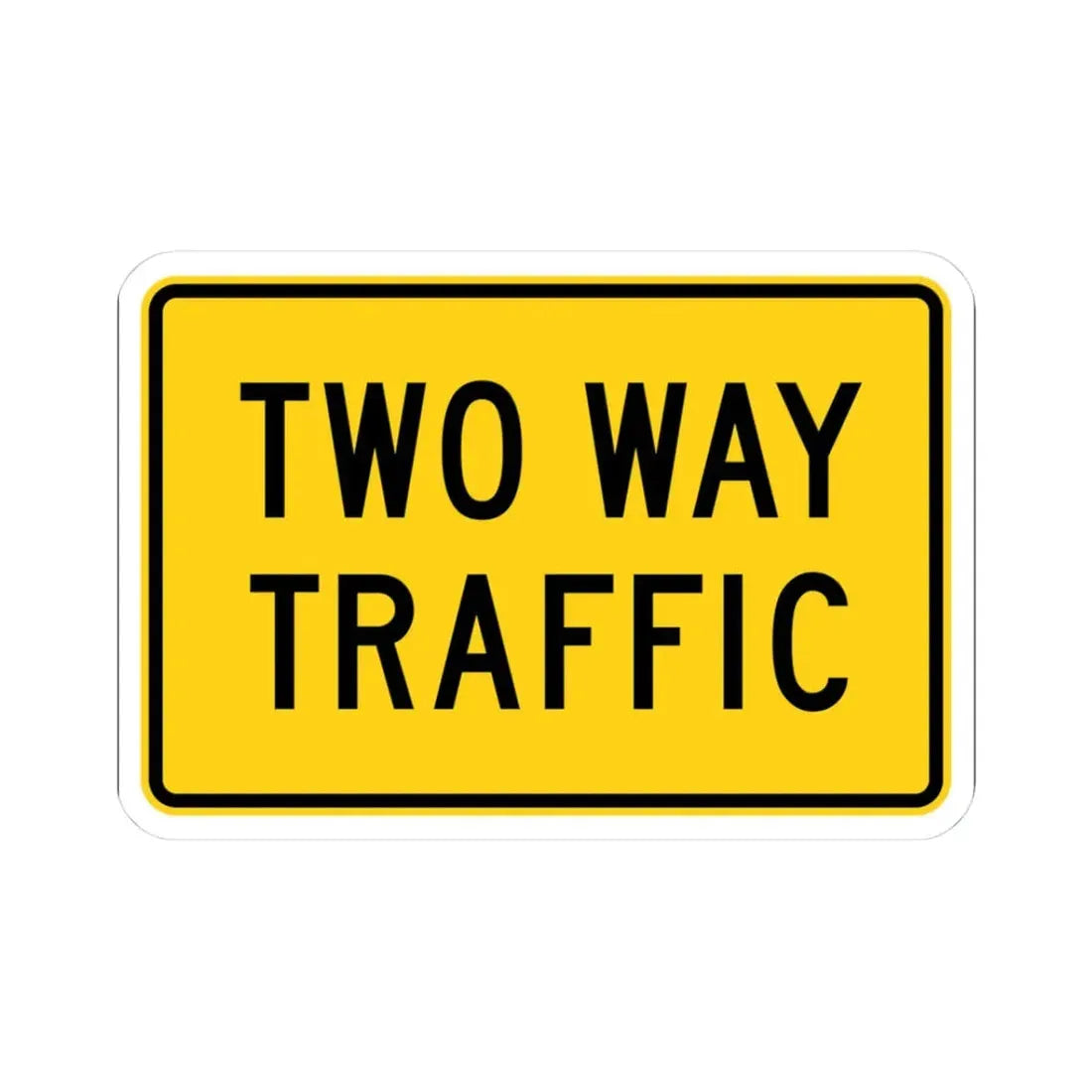 MUTCD-CA W44A (California) (Road Sign) STICKER Vinyl Kiss-Cut Decal 3 Inch White - The Sticker Space