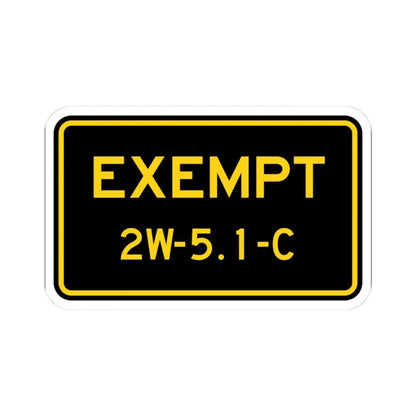 MUTCD-CA W46A (California) (Road Sign) STICKER Vinyl Kiss-Cut Decal 3 Inch White - The Sticker Space