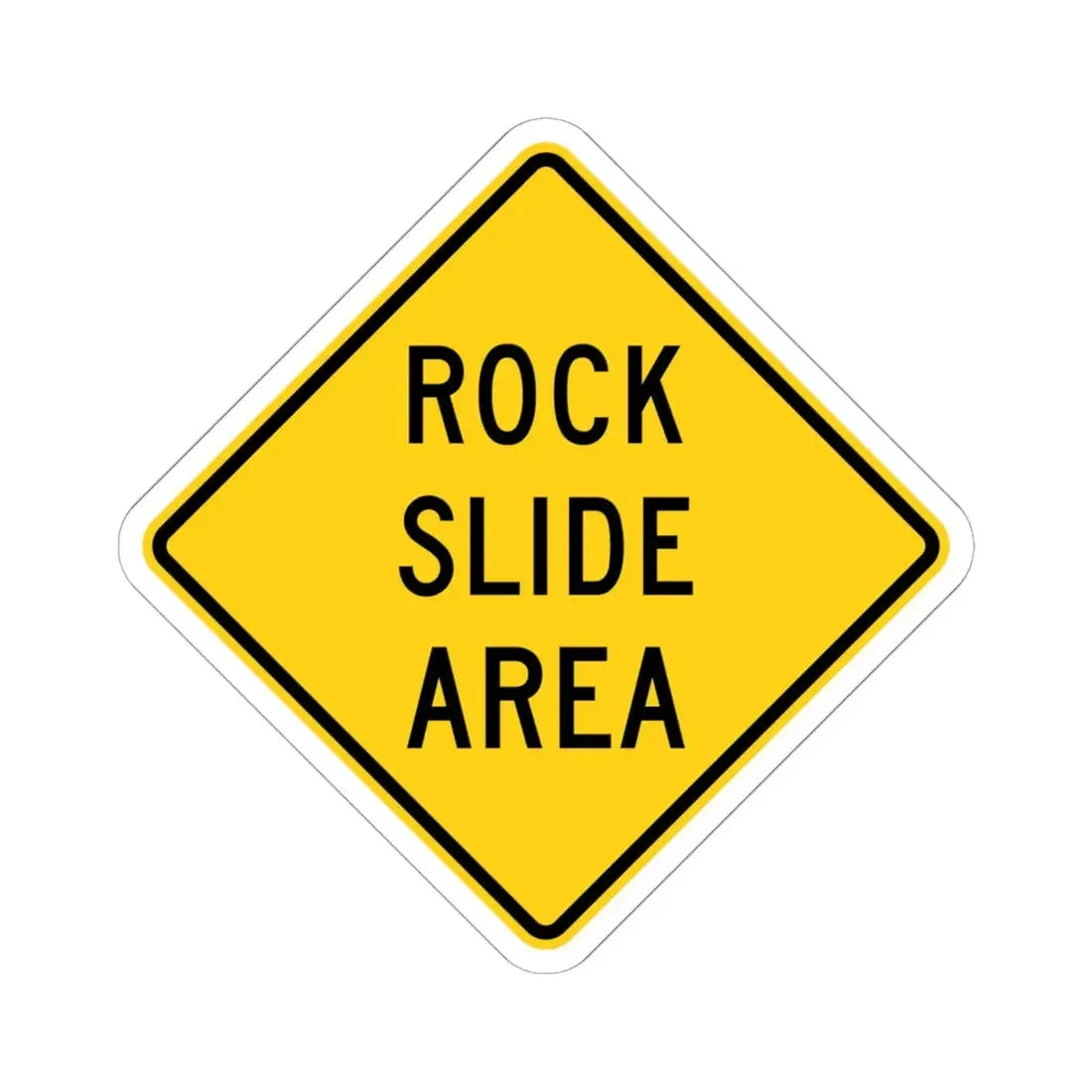 MUTCD-CA W50 (California) (Road Sign) STICKER Vinyl Kiss-Cut Decal 6 Inch White - The Sticker Space