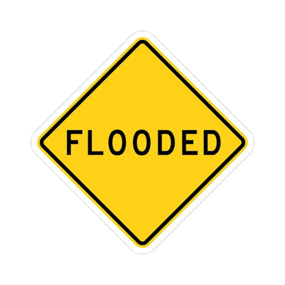 MUTCD-CA W55 (California) (Road Sign) STICKER Vinyl Kiss-Cut Decal 3 Inch White - The Sticker Space