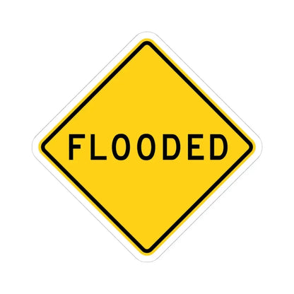 MUTCD-CA W55 (California) (Road Sign) STICKER Vinyl Kiss-Cut Decal 4 Inch White - The Sticker Space