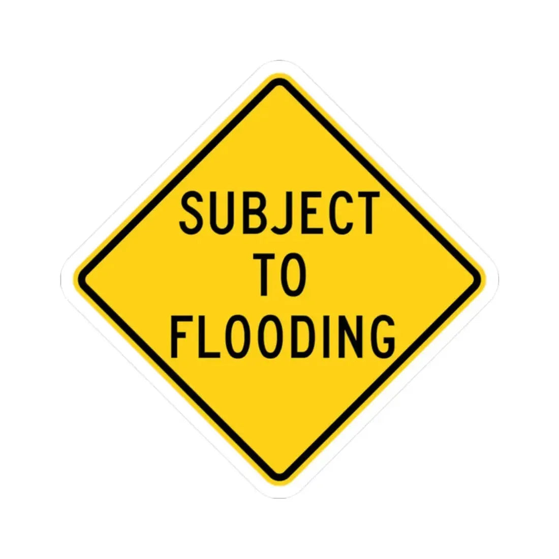 MUTCD-CA W55B (California) (Road Sign) STICKER Vinyl Kiss-Cut Decal 2 Inch White - The Sticker Space