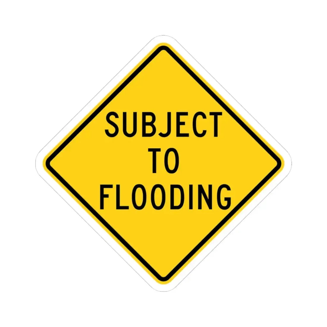 MUTCD-CA W55B (California) (Road Sign) STICKER Vinyl Kiss-Cut Decal 3 Inch White - The Sticker Space