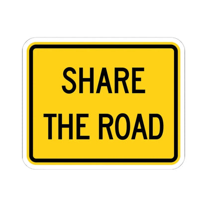 MUTCD-CA W79A (California) (Road Sign) STICKER Vinyl Kiss-Cut Decal 6 Inch White - The Sticker Space