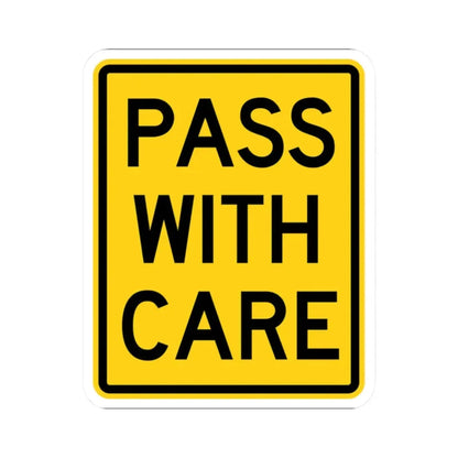 MUTCD-CA W83 (California) (Road Sign) STICKER Vinyl Kiss-Cut Decal 2 Inch White - The Sticker Space