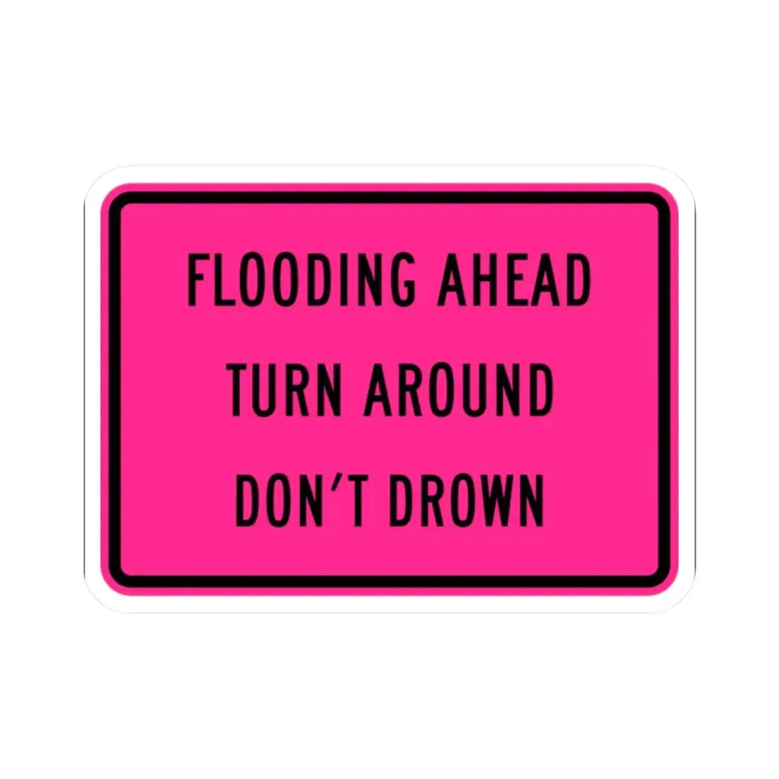 MUTCD-CA W86 (California) (Road Sign) STICKER Vinyl Kiss-Cut Decal 2 Inch White - The Sticker Space