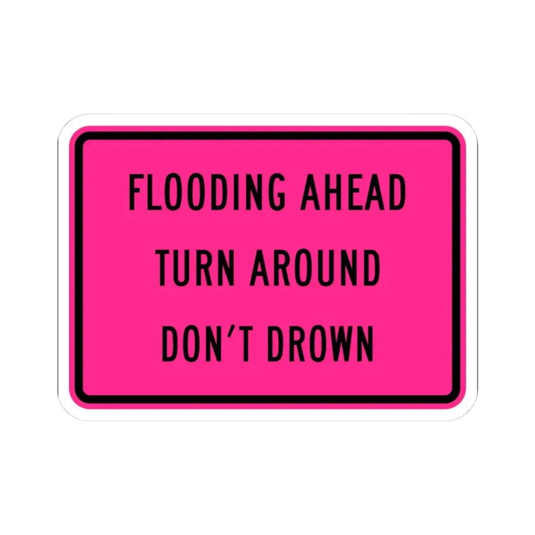 MUTCD-CA W86 (California) (Road Sign) STICKER Vinyl Kiss-Cut Decal 3 Inch White - The Sticker Space