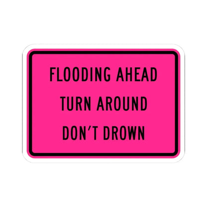 MUTCD-CA W86 (California) (Road Sign) STICKER Vinyl Kiss-Cut Decal 3 Inch White - The Sticker Space