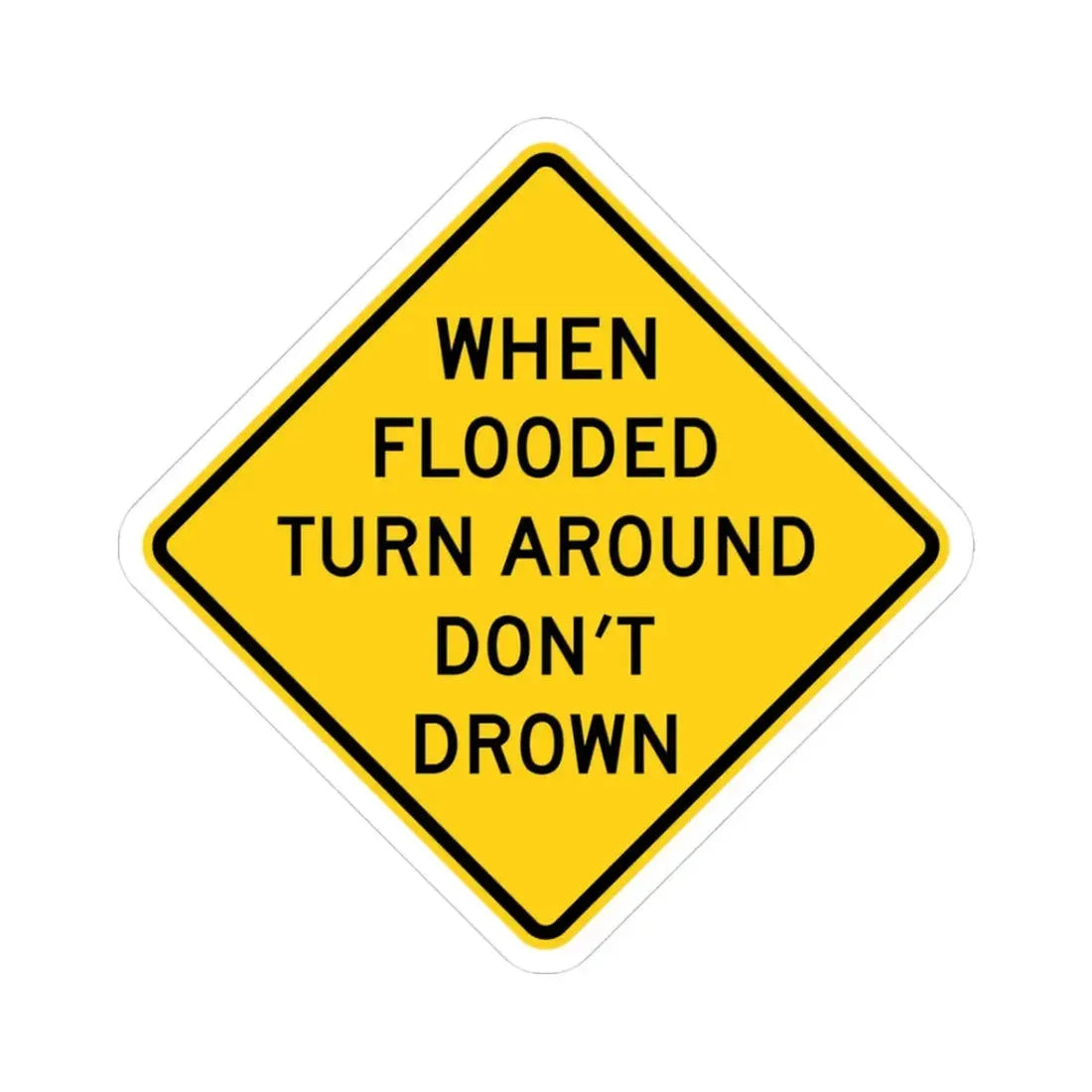 MUTCD-CA W87 (California) (Road Sign) STICKER Vinyl Kiss-Cut Decal 3 Inch White - The Sticker Space