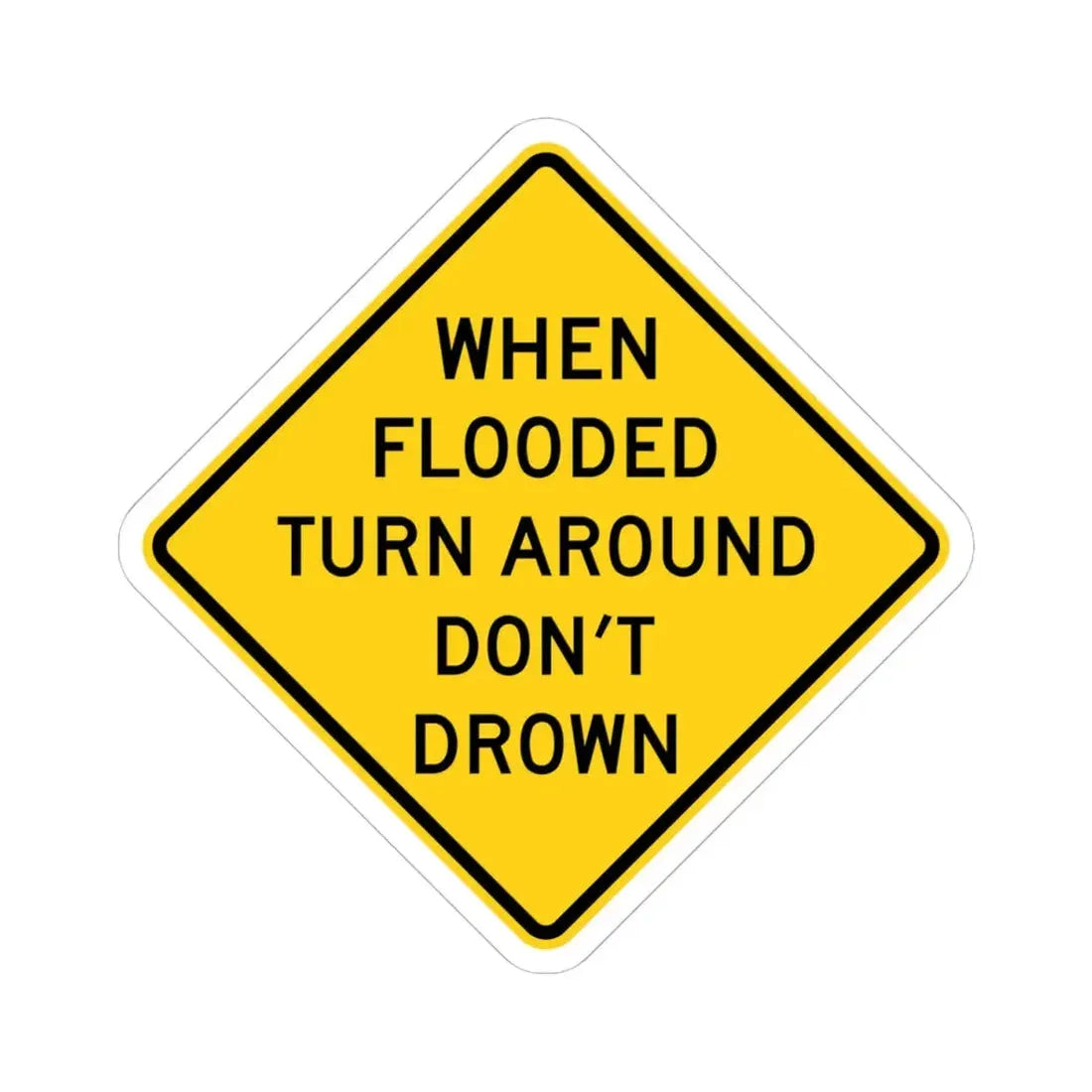 MUTCD-CA W87 (California) (Road Sign) STICKER Vinyl Kiss-Cut Decal 4 Inch White - The Sticker Space