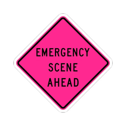 MUTCD-CA W90 (California) (Road Sign) STICKER Vinyl Kiss-Cut Decal 4 Inch White - The Sticker Space