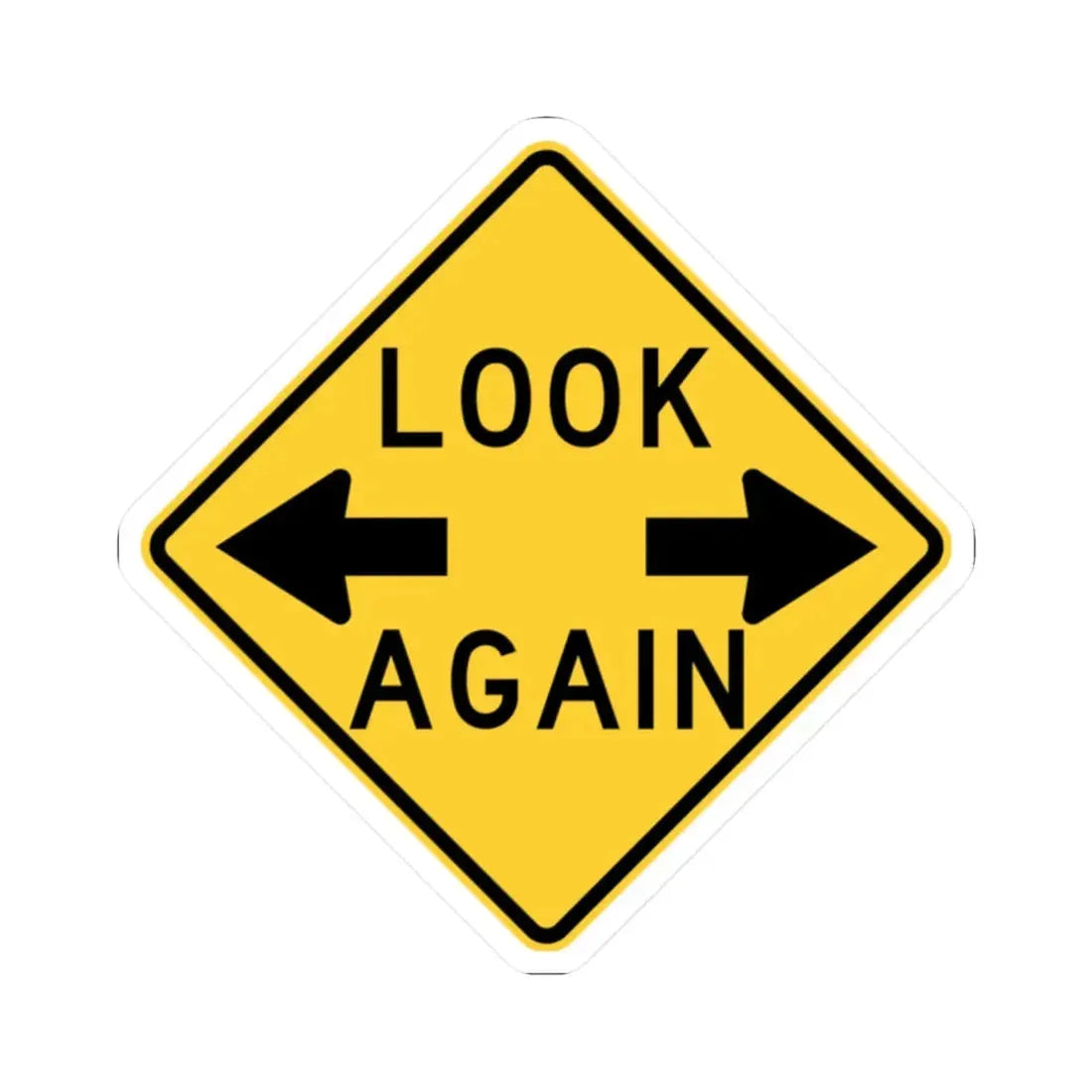 MUTCD-NE W40-63 (Nebraska) (Road Sign) STICKER Vinyl Kiss-Cut Decal 2 Inch White - The Sticker Space