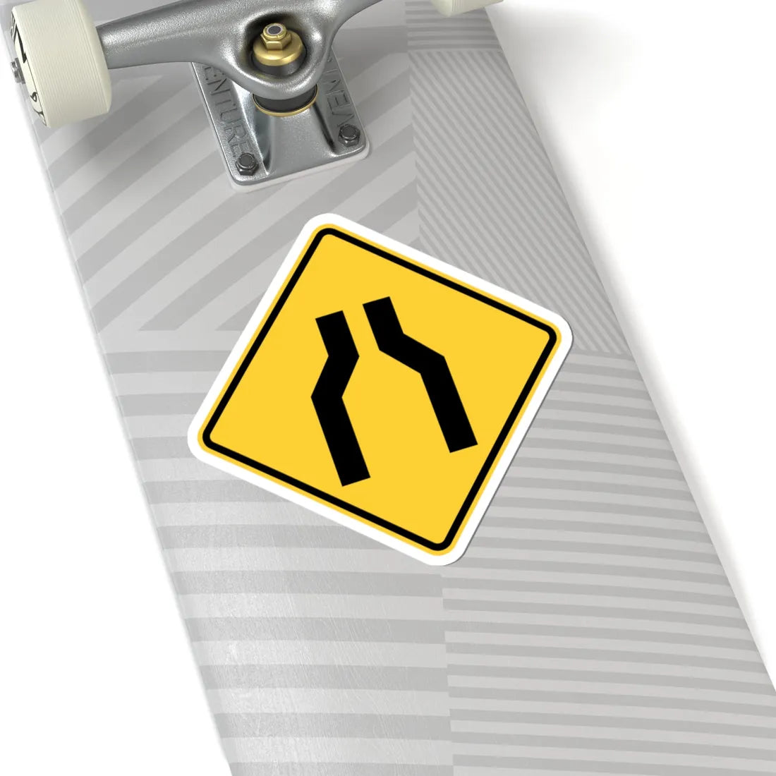 MUTCD-NY NYW3-11 (New York) (Road Sign) STICKER Vinyl Kiss-Cut Decal - The Sticker Space