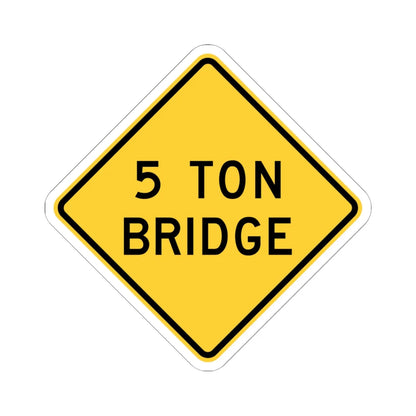 MUTCD-NY NYW3-19 (New York) (Road Sign) STICKER Vinyl Kiss-Cut Decal 6 Inch White - The Sticker Space