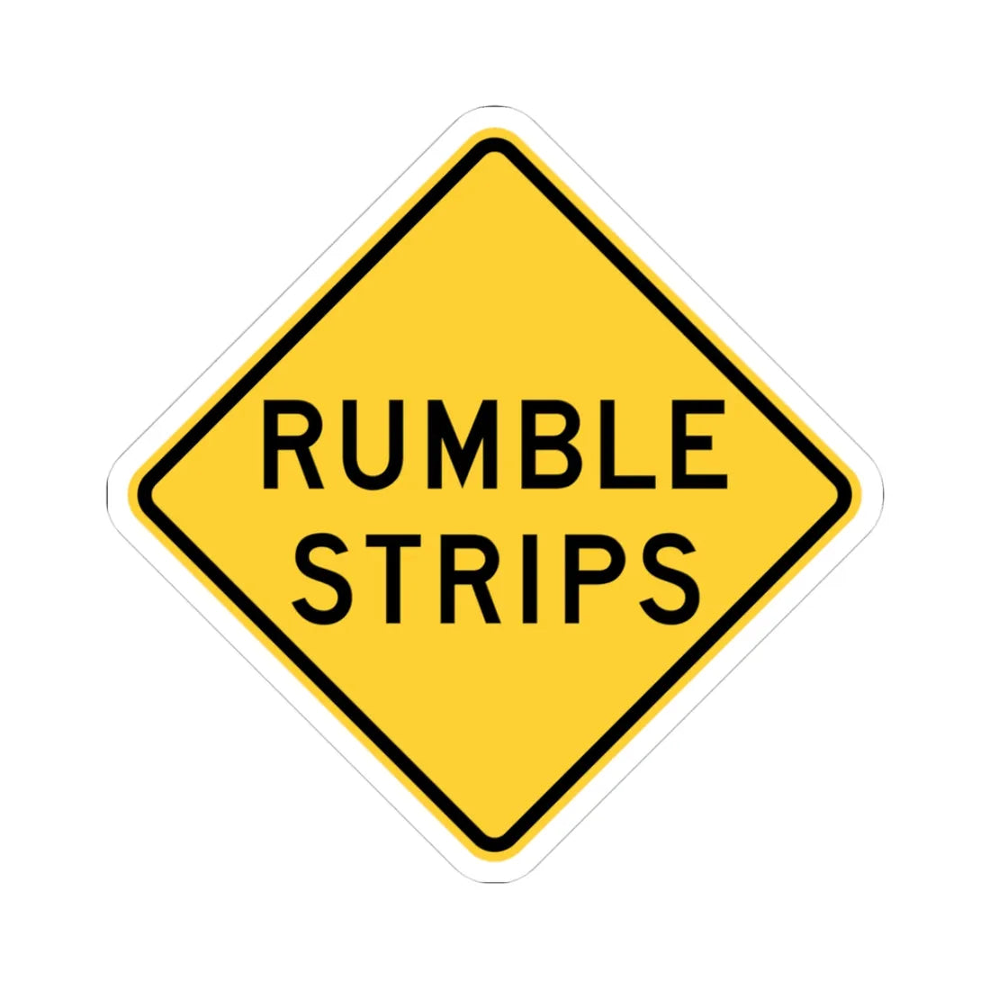 MUTCD-NY NYW4-17 (New York) (Road Sign) STICKER Vinyl Kiss-Cut Decal 3 Inch White - The Sticker Space