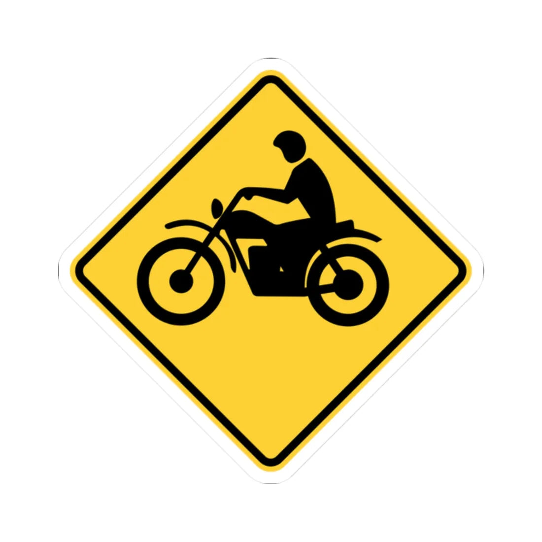 MUTCD-NY NYW5-18 (New York) (Road Sign) STICKER Vinyl Kiss-Cut Decal 2 Inch White - The Sticker Space