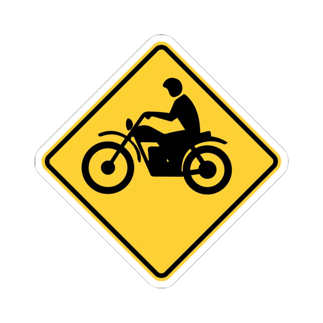 MUTCD-NY NYW5-18 (New York) (Road Sign) STICKER Vinyl Kiss-Cut Decal 4 Inch White - The Sticker Space