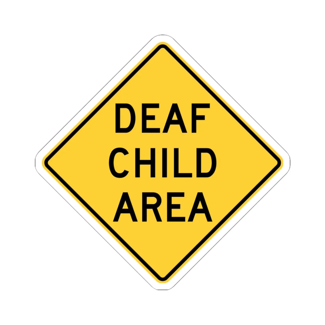 MUTCD-NY NYW7-6 (New York) (Road Sign) STICKER Vinyl Kiss-Cut Decal 6 Inch White - The Sticker Space