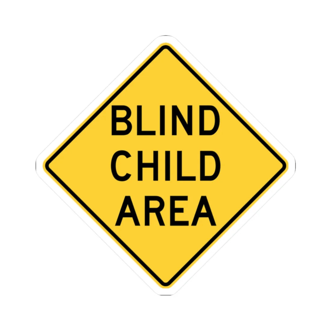 MUTCD-NY NYW7-7 (New York) (Road Sign) STICKER Vinyl Kiss-Cut Decal 2 Inch White - The Sticker Space