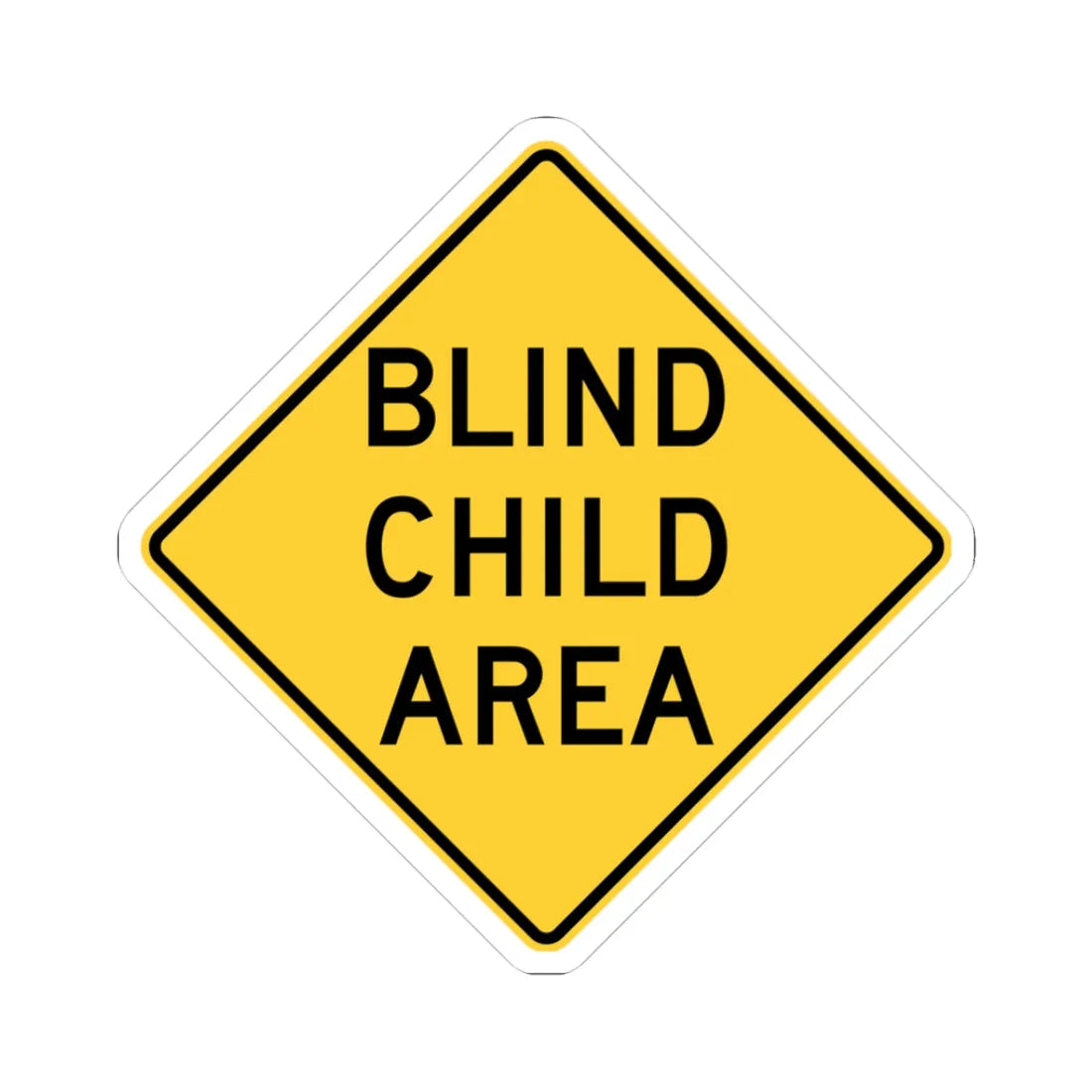 MUTCD-NY NYW7-7 (New York) (Road Sign) STICKER Vinyl Kiss-Cut Decal 3 Inch White - The Sticker Space