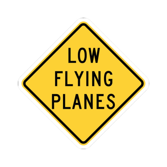 MUTCD-NY NYW7-8 (New York) (Road Sign) STICKER Vinyl Kiss-Cut Decal 2 Inch White - The Sticker Space