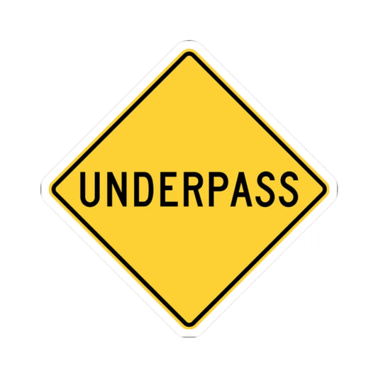 MUTCD-NY NYW7-9 (New York) (Road Sign) STICKER Vinyl Kiss-Cut Decal 2 Inch White - The Sticker Space