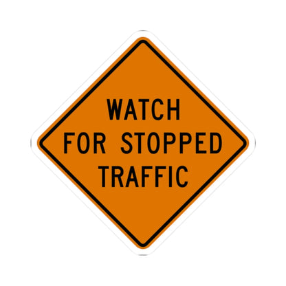 MUTCD-OH CW3-H4b (Ohio) (Road Sign) STICKER Vinyl Kiss-Cut Decal 2 Inch White - The Sticker Space