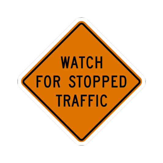 MUTCD-OH CW3-H4b (Ohio) (Road Sign) STICKER Vinyl Kiss-Cut Decal 2 Inch White - The Sticker Space