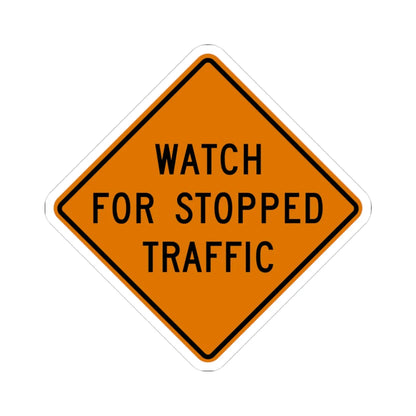 MUTCD-OH CW3-H4b (Ohio) (Road Sign) STICKER Vinyl Kiss-Cut Decal 3 Inch White - The Sticker Space